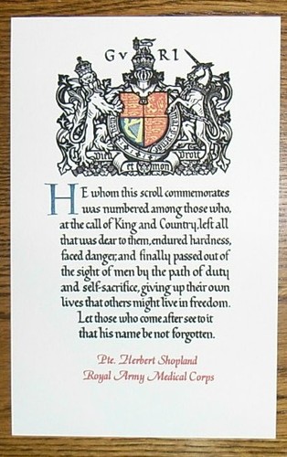 Reproduction ww1 memorial - reproduction,