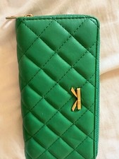 Ladies green clutch bag
