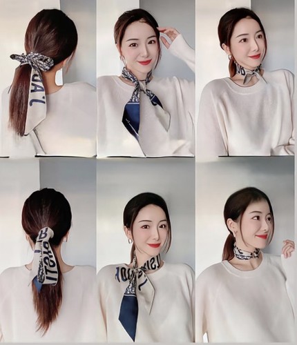 Designer inspired twilly - designer, scarf