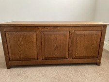 Solid Oak Blanket Box Storage Chest