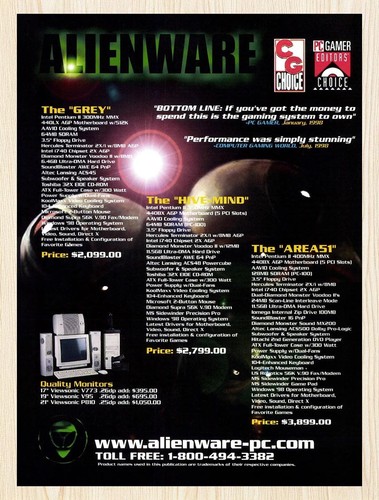 1998 alienware gaming - 1998,