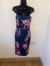 Green/pink Floral Midi Dress