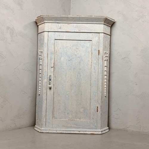 Gustavian antique corner unit - gustavian,