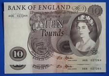 1967 bank england ten - bank,