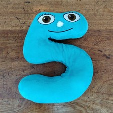 Numberjacks Number 5 Large 10" Soft Plush Toy CBeebies 2008 Gosh Teal