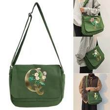 Women Men Messenger Bag Canvas Cross Body Shoulder Bag Utility Travel Work UK