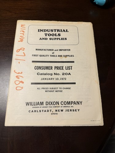 Vintage 1972 william dixon - vintage,