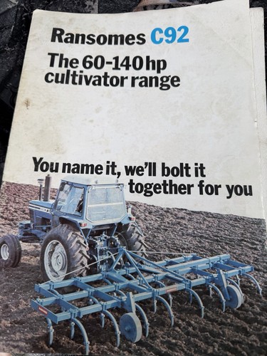 Ransomes tracter cultivator - ransomes,