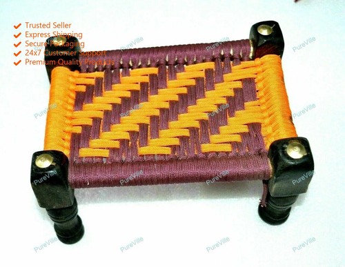 Decorative wooden charpai jute - charpai,