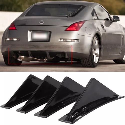 Glossy black rear bumper - rear,