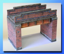 7mm Scale Railway Bridge , Card Kit , Ideal for O Gauge Trains, Trams, Cars 1:43
