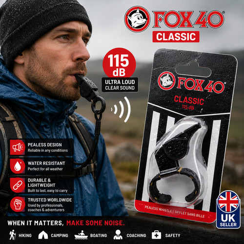 Fox finger grip - fox, whistle