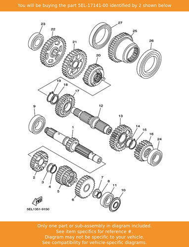 Yamaha gear 4th pinion - yamaha,