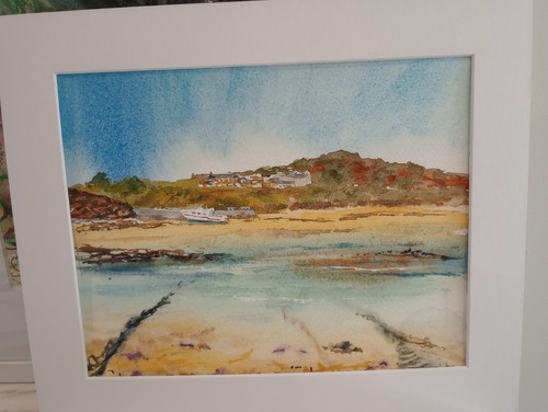 Original watercolour church - watercolour.,