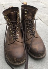 Dr Martens 1460 Crazy Horse Brown Boots Size 9