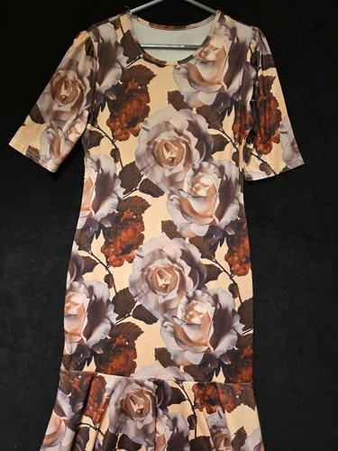 Vintage y2k rose print - print, dress