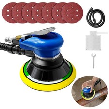 11000RPM 6INCH AIR RANDOM ORBITAL PALM SANDER 150MM PAD HAND POWER POLISHER UK