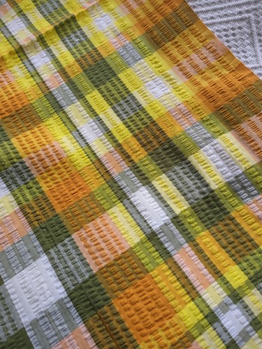 Vintage tablecloth orange - vintage,