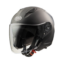 Premier Dokker U9 Matt Black Open Face Jet Motorcycle Crash Helmet