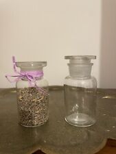 Glass Apothecary Chemistry Lab Jar Genuine  Vintage Storage Jar Small