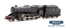 GRAHAM FARISH 'N' GAUGE 1901 LMS BLACK 2-8-0 CLASS 8F #8177 LOCOMOTIVE