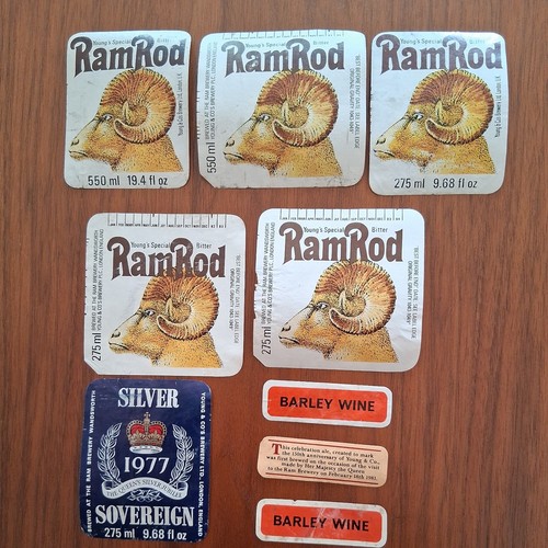 Beer bottle labels used - beer,