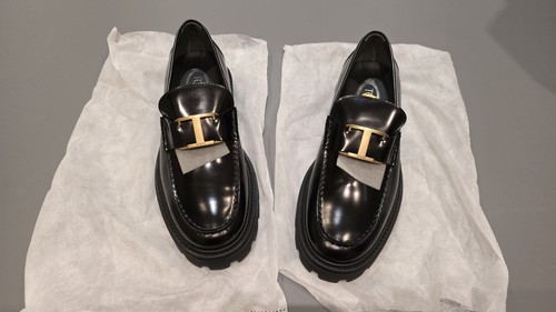 New tods leather loafers mens - new,