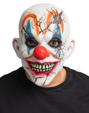 Cracked Head Clown Latex Mask
