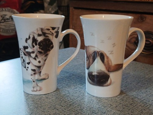 Tall large mugs a breed - 2, x