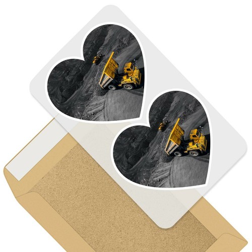 Heart stickers cm - 2,