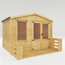 Log cabin garden room - cabin,