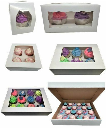 Windowed cupcake boxes for - windowed,
