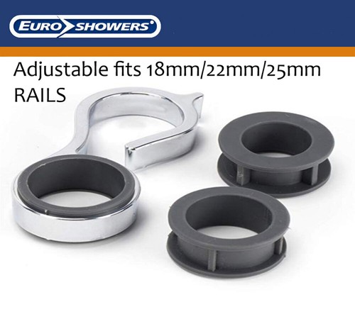 Shower hose clip riser - shower, slide