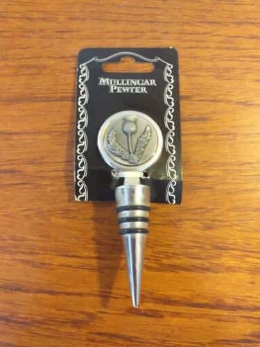 Mullingar pewter wine bottle - pewter,
