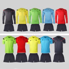 Men's Adult Youth Soccer Football Referee Jersey Uniforms Activewear Suits