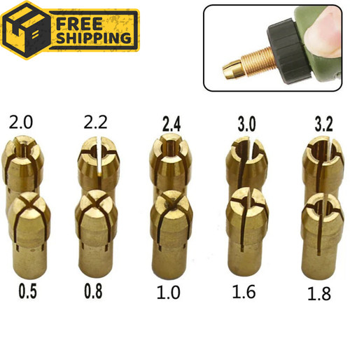 10pcs brass collet - collet, chuck