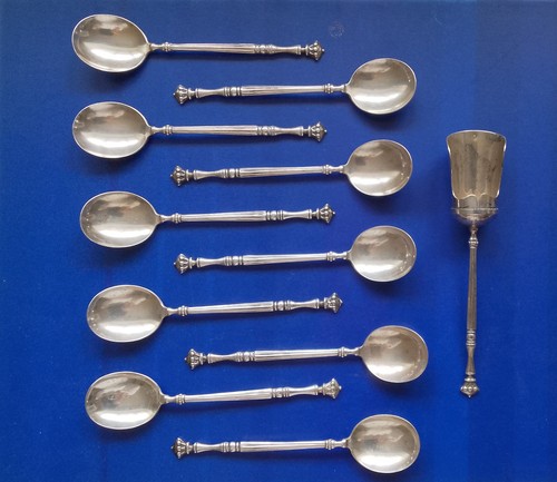 Set 10x silver teaspoons - set, of