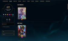 League Of Legends Account EUNE Platinum 2 92LP ACC lvl 218 62 SKINS 52 chromas