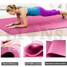 Yoga Mat 10mm Thick Non Slip