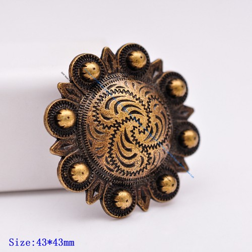 10x vintage brass flower - 10x,