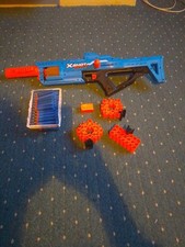 Nerf Gun Xshot Insanity Blaster With Bullet Holders And Extra Nerf Darts