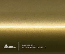 AVERY DENNISON SWF GLOSS METALLIC GOLD SUPREME WRAP FILM / NEXT DAY DELIVERY