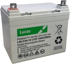 12v 34ah lucas lslc34 - lucas, (33ah