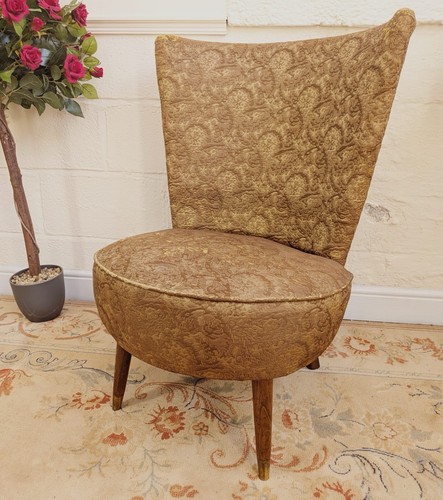 Vintage gold upholstered - vintage,