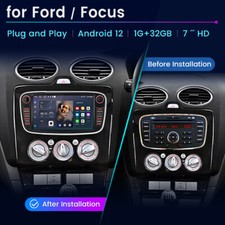 32G Car Radio Stereo Android 13 Sat Navi For Ford Focus 2008-2011 GPS DAB+ FM UK