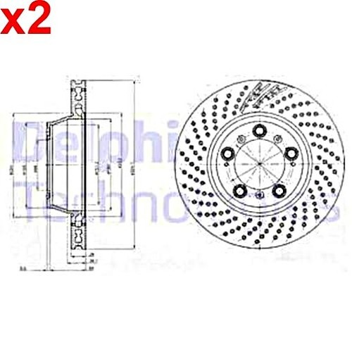 Brake disc delphi fits - disc,