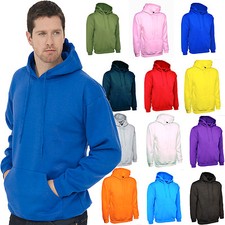 Men's Plain Hoodie Size XS to