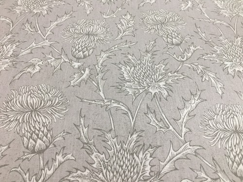Star thistle toile fabric - star,
