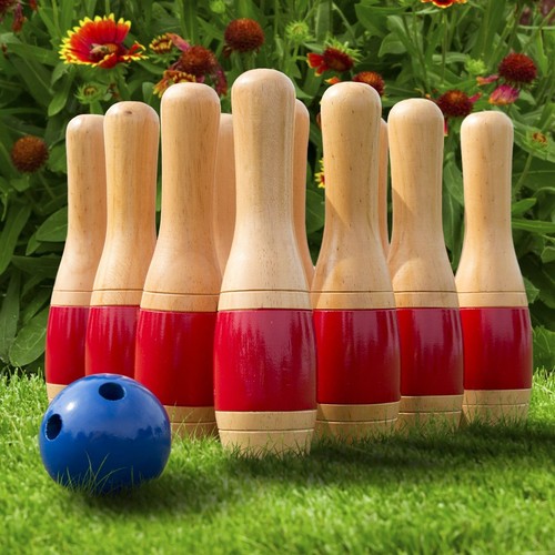 Inch wooden lawn bowling - 11,