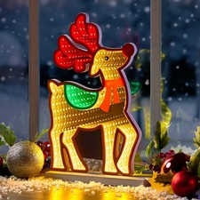 The Christmas Workshop Infinity Light Up Reindeer 25.7(H) x 17(W) x 6(D)cm
